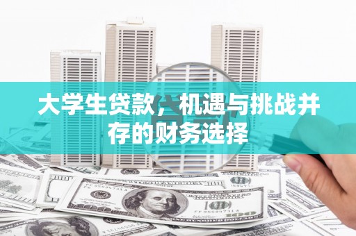 邵阳县大学生贷款，机遇与挑战并存的财务选择