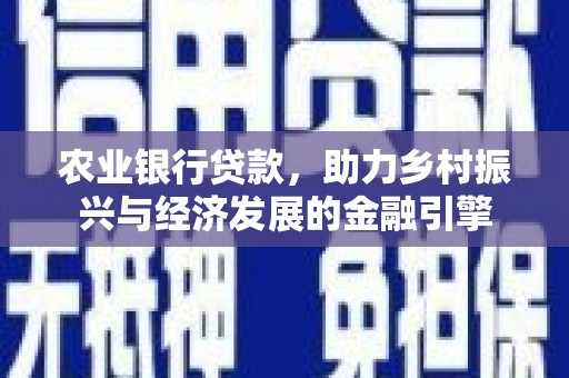 邵阳县农业银行贷款，助力乡村振兴与经济发展的金融引擎