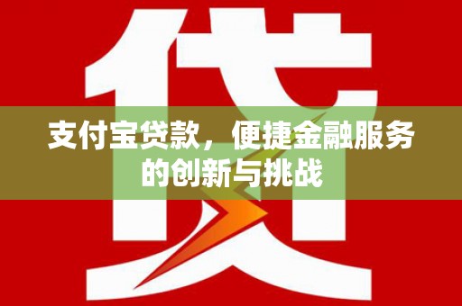 邵阳县支付宝贷款，便捷金融服务的创新与挑战