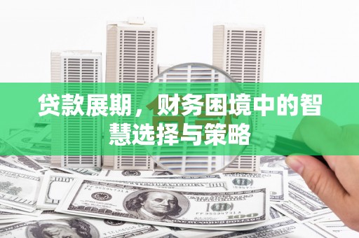 邵阳县贷款展期，财务困境中的智慧选择与策略