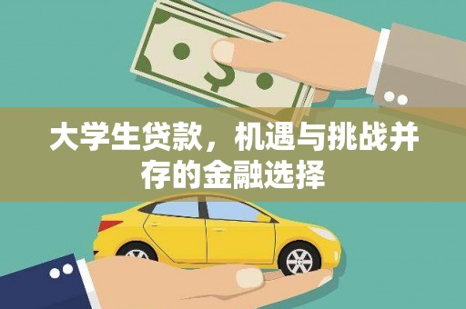 邵阳县大学生贷款，机遇与挑战并存的金融选择