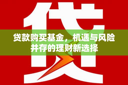 邵阳县贷款购买基金，机遇与风险并存的理财新选择