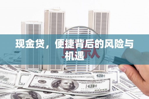 邵阳县现金贷，便捷背后的风险与机遇