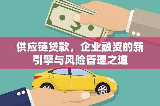 邵阳县供应链贷款，企业融资的新引擎与风险管理之道