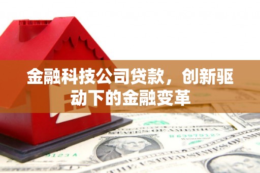 邵阳县金融科技公司贷款，创新驱动下的金融变革