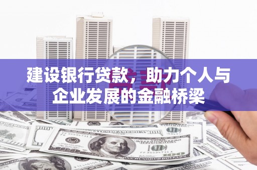 邵阳县建设银行贷款，助力个人与企业发展的金融桥梁
