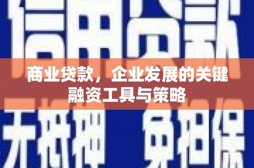 邵阳县商业贷款，企业发展的关键融资工具与策略