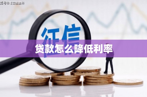 邵阳县贷款怎么降低利率