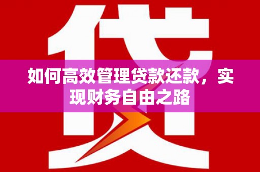 邵阳县如何高效管理贷款还款，实现财务自由之路