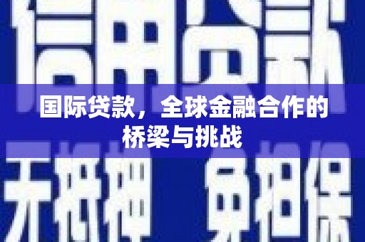 邵阳县国际贷款，全球金融合作的桥梁与挑战