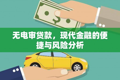邵阳县无电审贷款，现代金融的便捷与风险分析