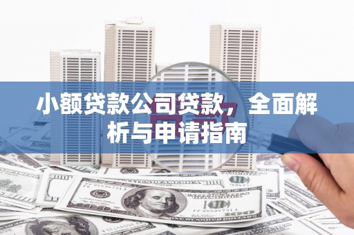 邵阳县小额贷款公司贷款，全面解析与申请指南
