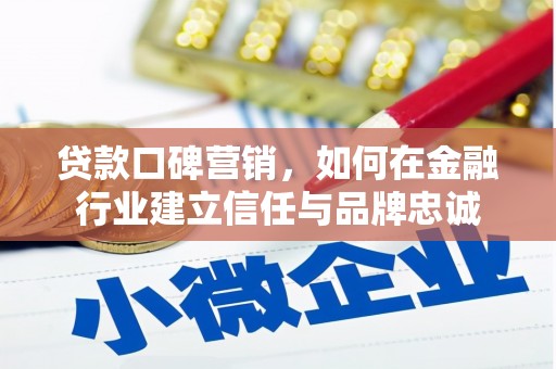 邵阳县贷款口碑营销，如何在金融行业建立信任与品牌忠诚