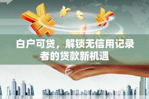 邵阳县白户可贷，解锁无信用记录者的贷款新机遇