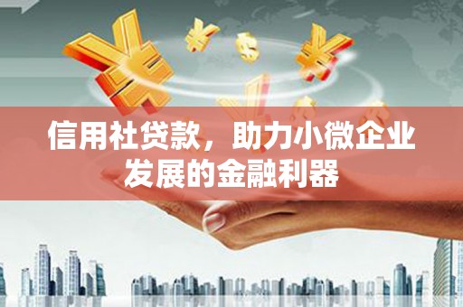 邵阳县信用社贷款，助力小微企业发展的金融利器