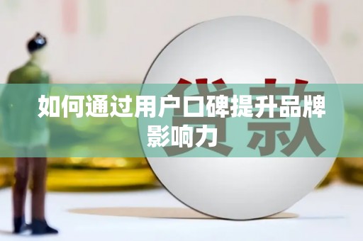 邵阳县如何通过用户口碑提升品牌影响力
