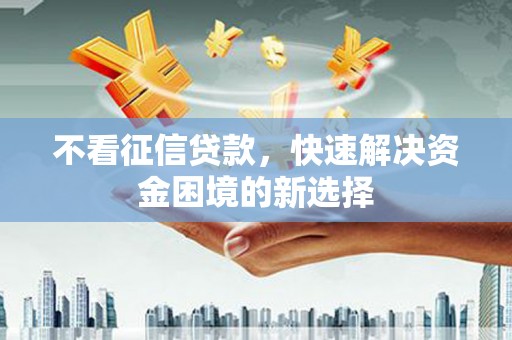 邵阳县不看征信贷款，快速解决资金困境的新选择