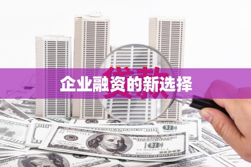 邵阳县企业融资的新选择
