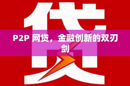 邵阳县P2P 网贷，金融创新的双刃剑