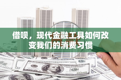 邵阳县借呗，现代金融工具如何改变我们的消费习惯