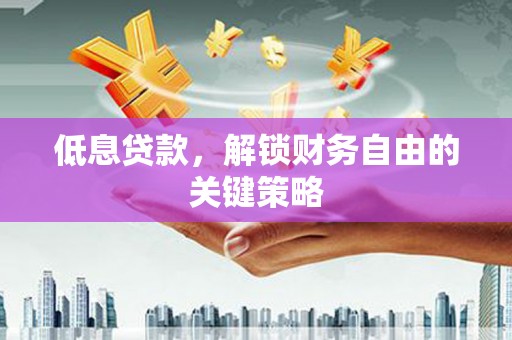 邵阳县低息贷款，解锁财务自由的关键策略