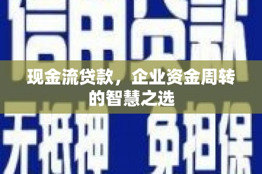 邵阳县现金流贷款，企业资金周转的智慧之选