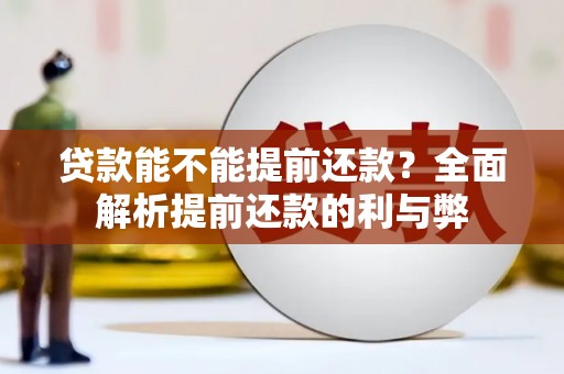 邵阳县贷款能不能提前还款？全面解析提前还款的利与弊