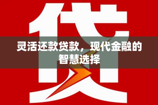 邵阳县灵活还款贷款，现代金融的智慧选择