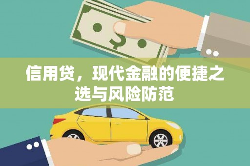 邵阳县信用贷，现代金融的便捷之选与风险防范