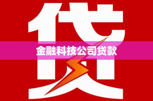 邵阳县金融科技公司贷款
