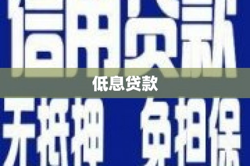 邵阳县低息贷款