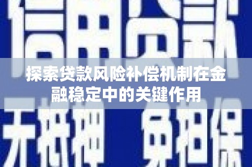 邵阳县探索贷款风险补偿机制在金融稳定中的关键作用