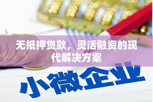 邵阳县无抵押贷款，灵活融资的现代解决方案