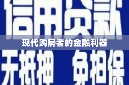 邵阳县现代购房者的金融利器