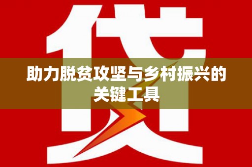 邵阳县助力脱贫攻坚与乡村振兴的关键工具