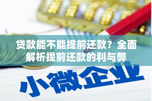 邵阳县贷款能不能提前还款？全面解析提前还款的利与弊